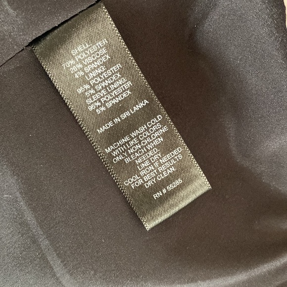 Express Notch Collar One Button Blazer - Black - 2 - Picture 5 of 9